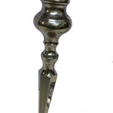 Pair of vintage silver metal candlesticks