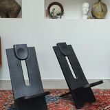 Pair of African palaver chairs