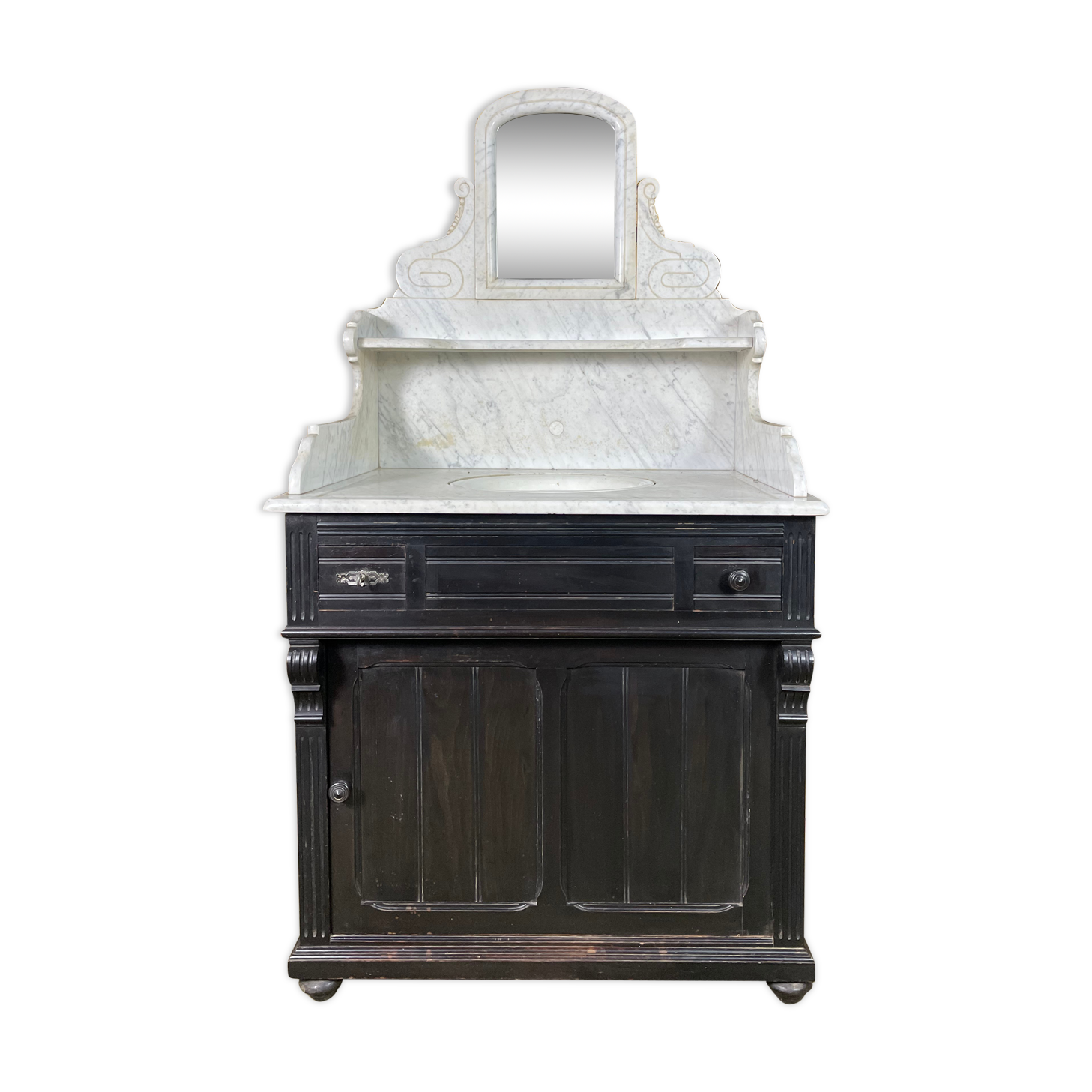 Meuble de toilette à vasque Napoléon III