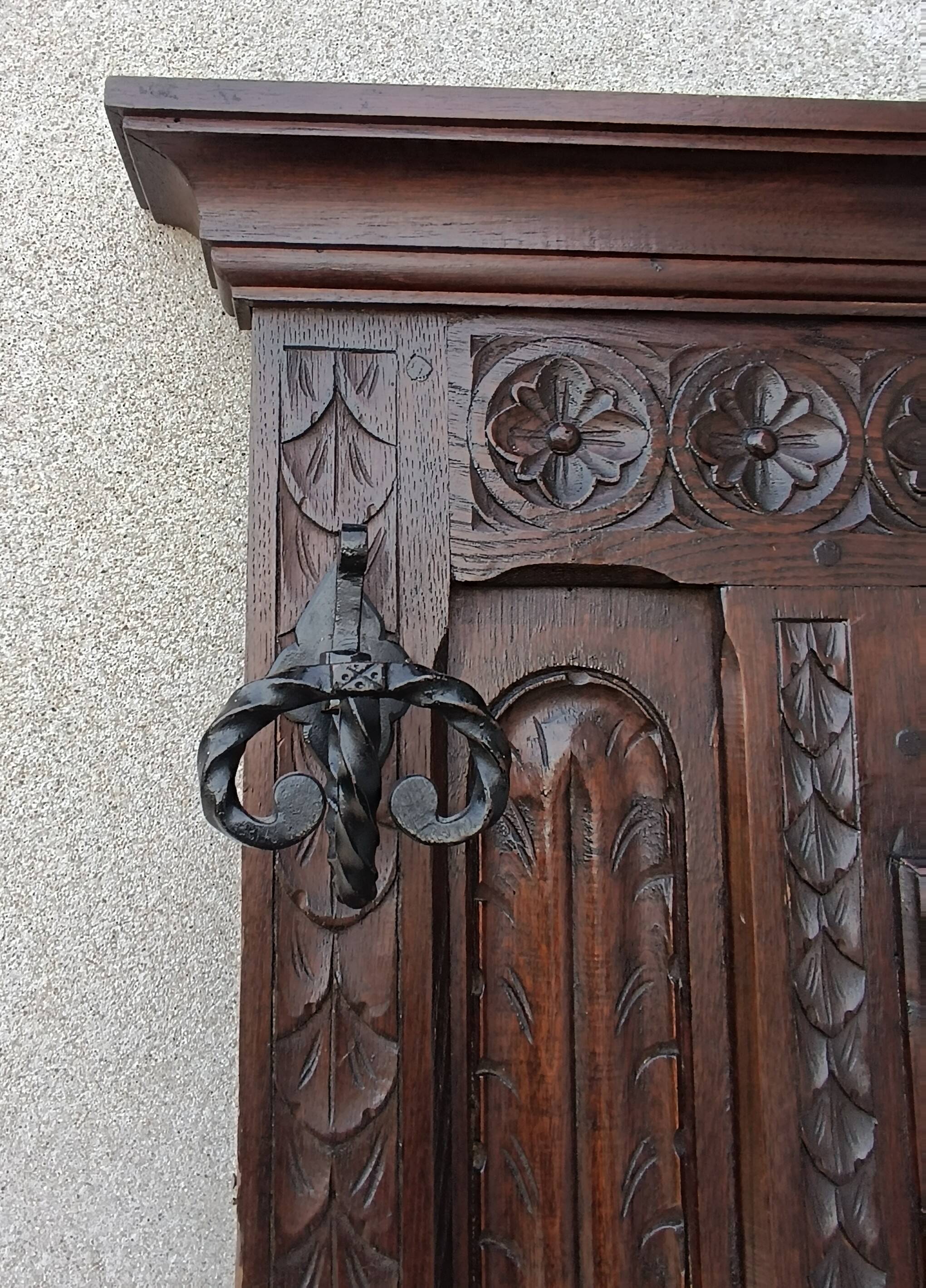Breton coat rack in natural wood
