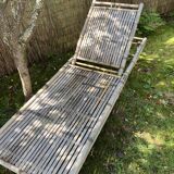 Bamboo deckchair