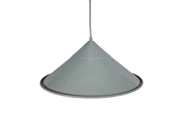 Suspension vintage - post-moderne - style OVNI - Louis Poulsen - émail - 8