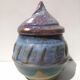 Glazed stoneware pot