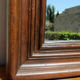 Small mirror in resin, imitation wood