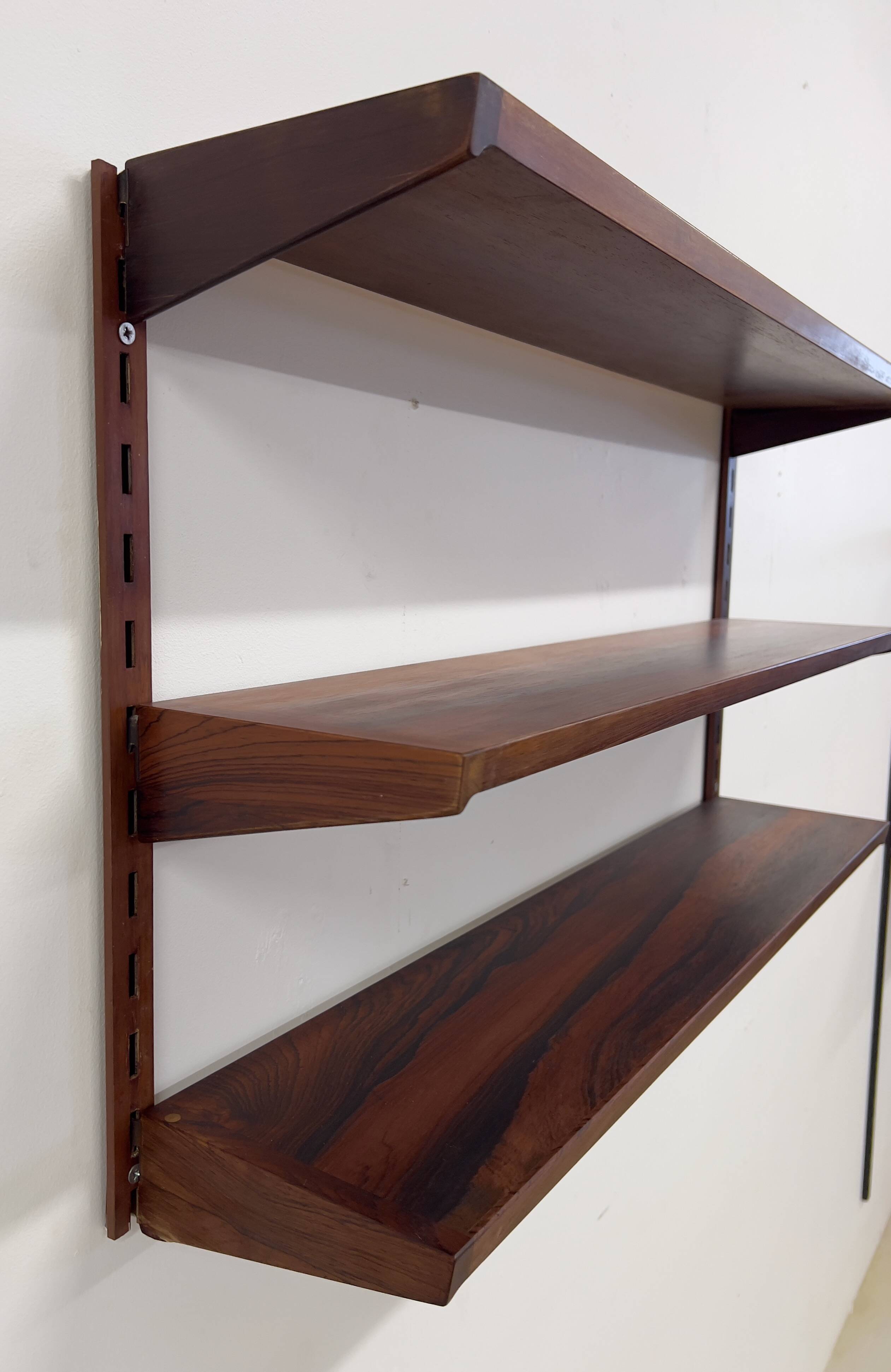 Rosewood Shelves By Kai Kristiansen For Feldballes
