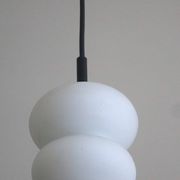 Mid century set of 3 organically shaped pendant lights, 1960s