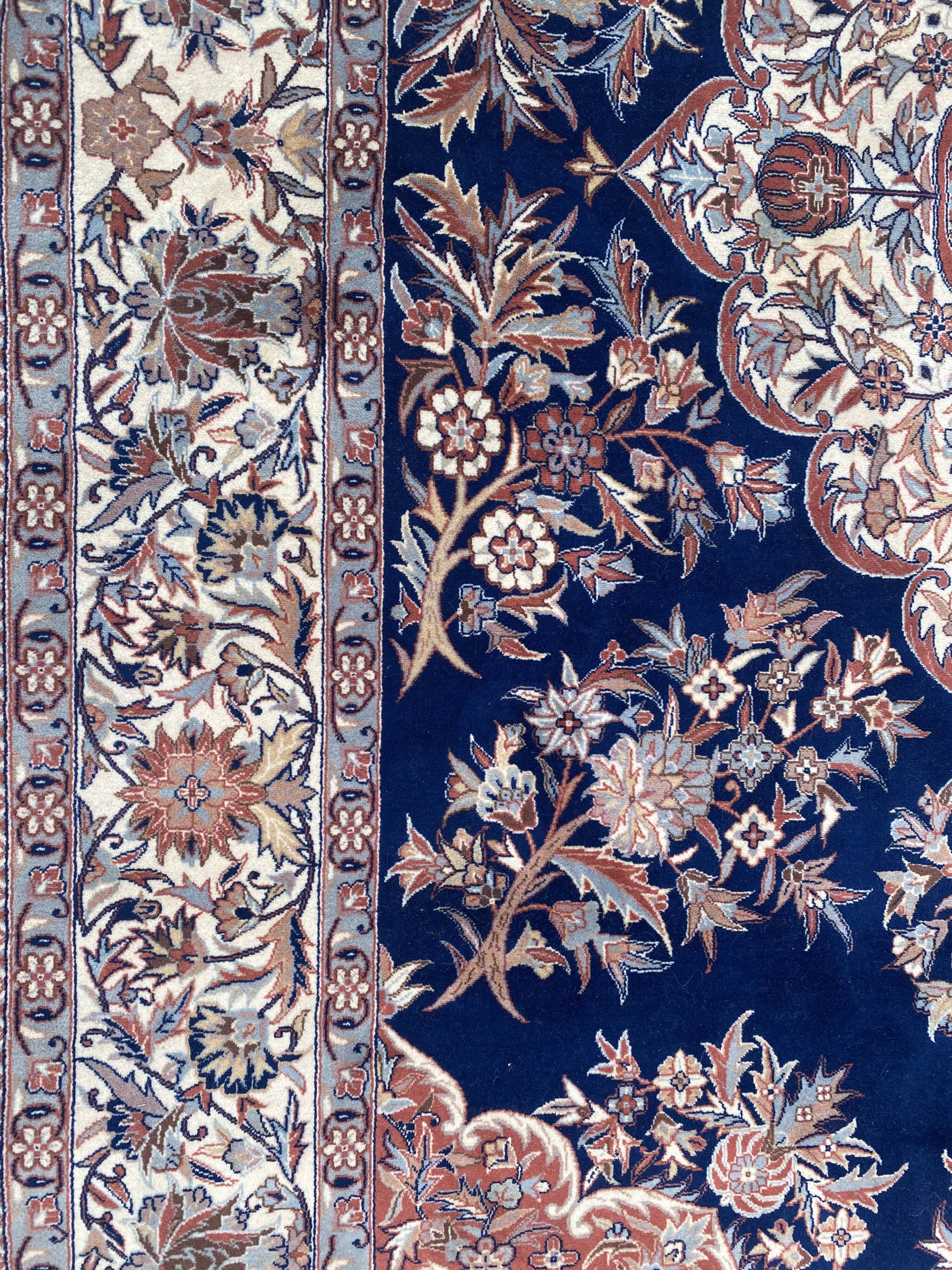 Nice big vintage carpet Sino Persian fine handmade 185x285 cm