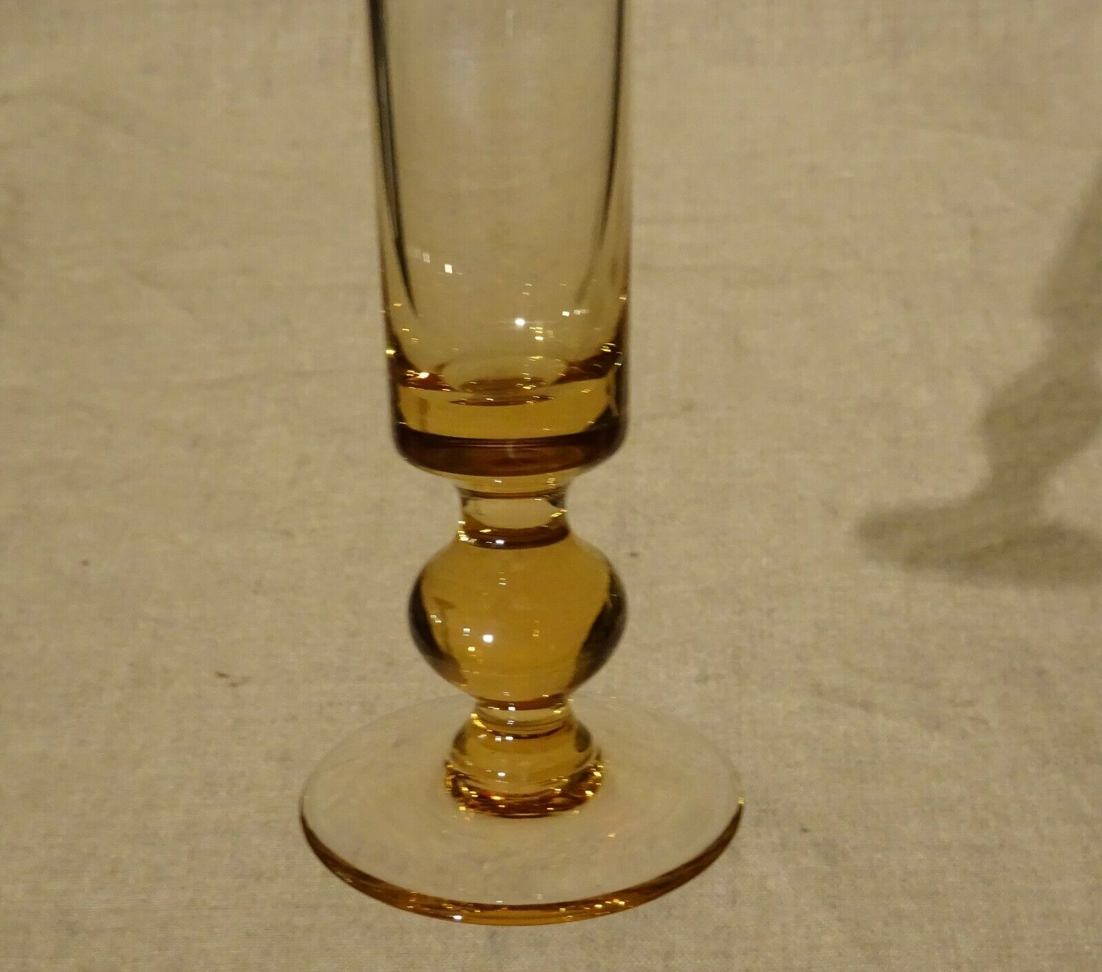 Orange glass soliflore vase