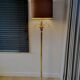 Lampadaire Hollywood Regency, décor ananas, Boulanger 1970