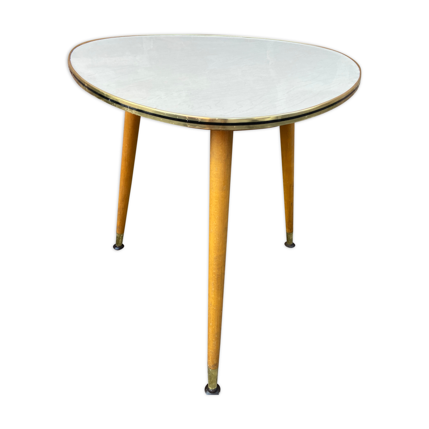 Coffee table cocktail Formica French vintage design 1960