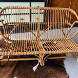 2-seater rattan sofa