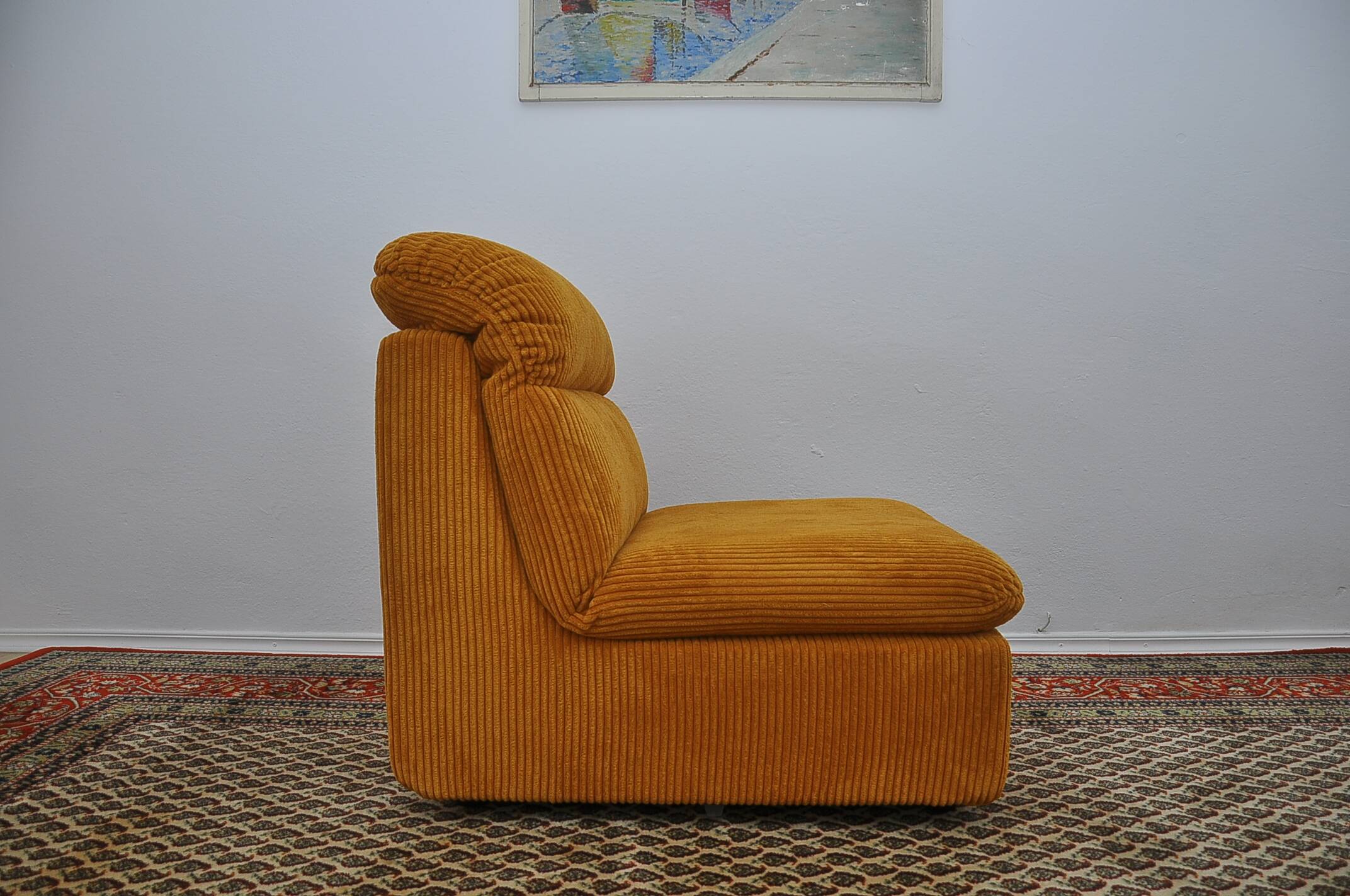 Corduroy modular sofa, 1970s, set of 3