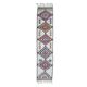 1970s Natural White Geometric Turkish Hand-Knotted Runner 80x365