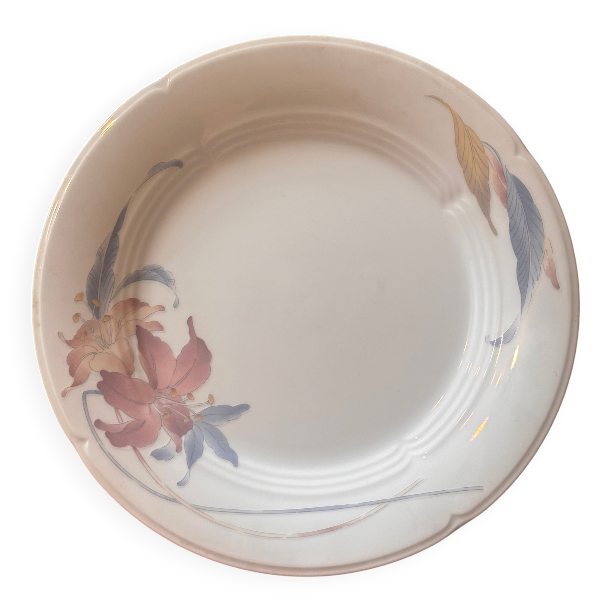 Vintage flat plates Anatole by Fine China of Japan. Fine porcelain.