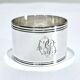 Christofle - silver napkin ring cluny model “cb”
