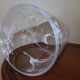 Cloche en verre et son plat