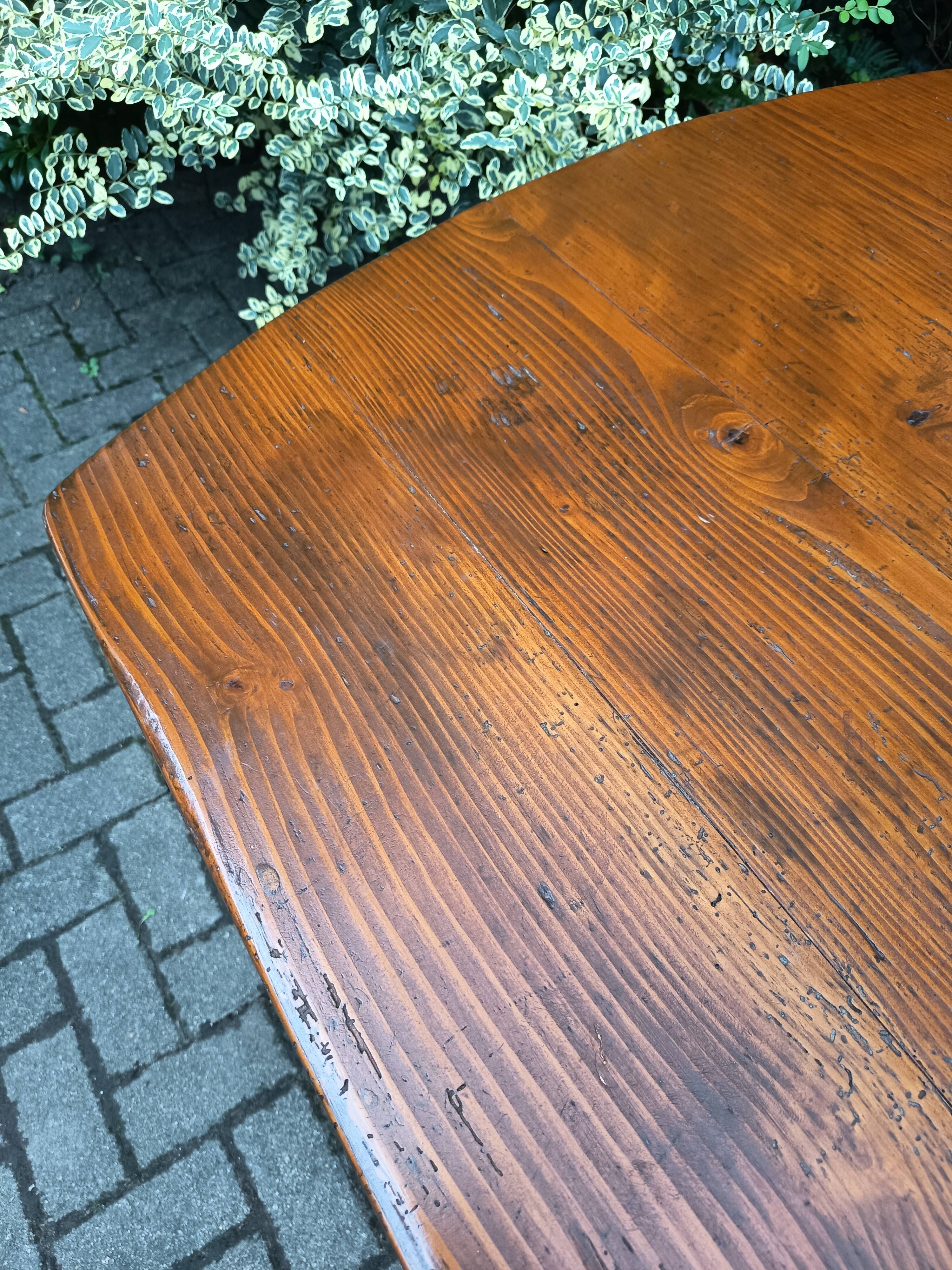 Large farmhouse table, 19th century