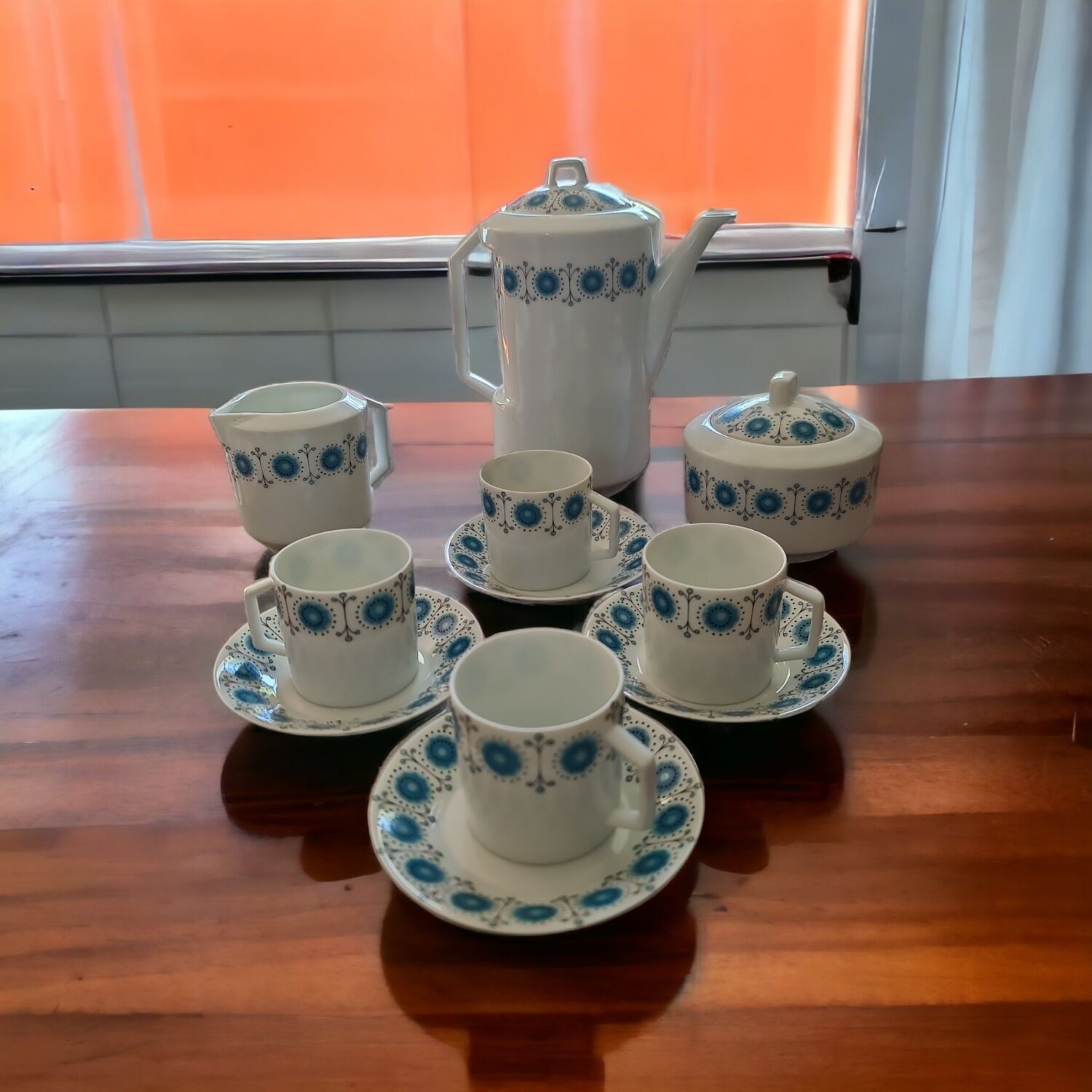 Limoges France porcelain coffee service circa 1970