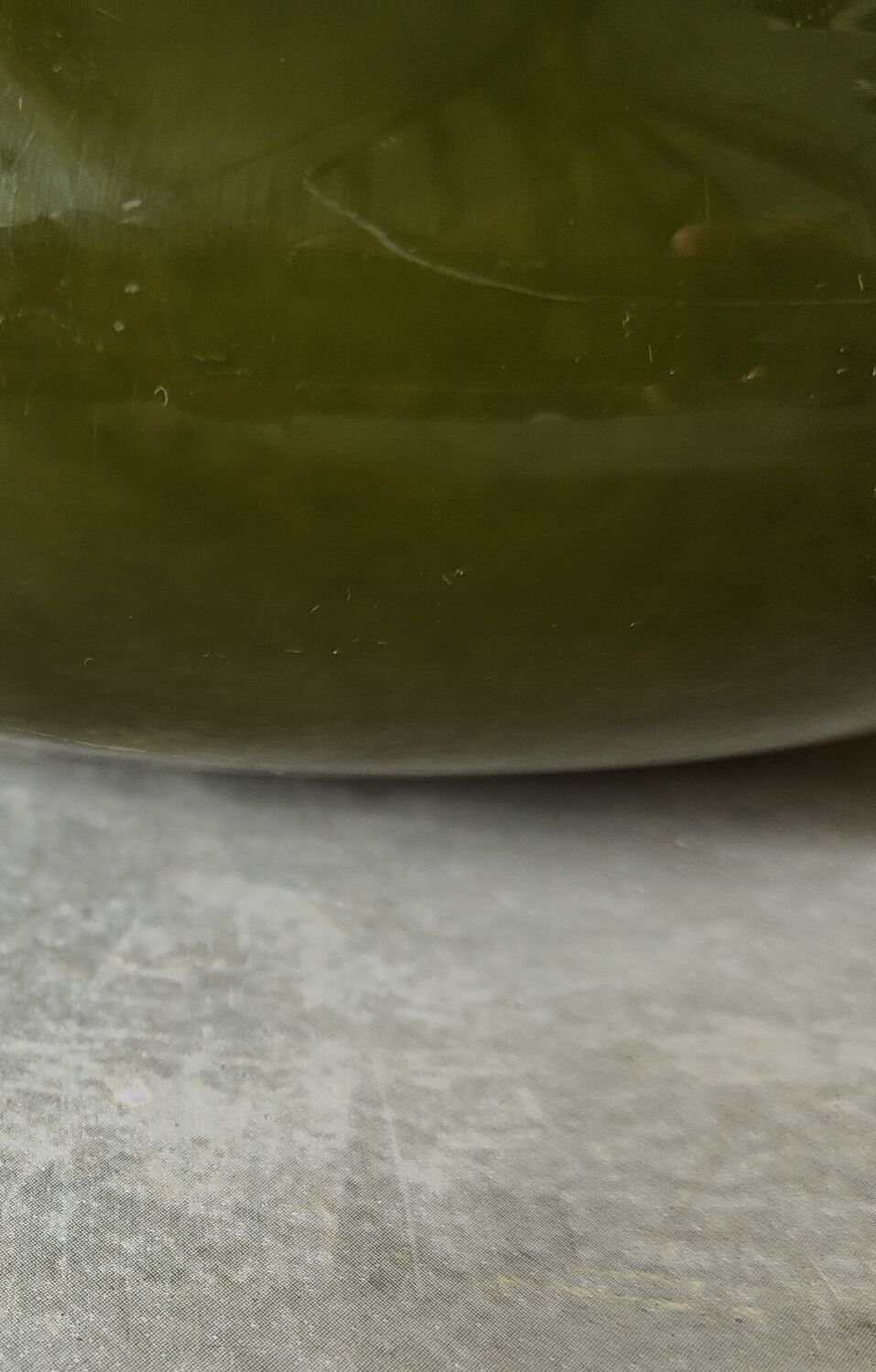 Green vintage vase