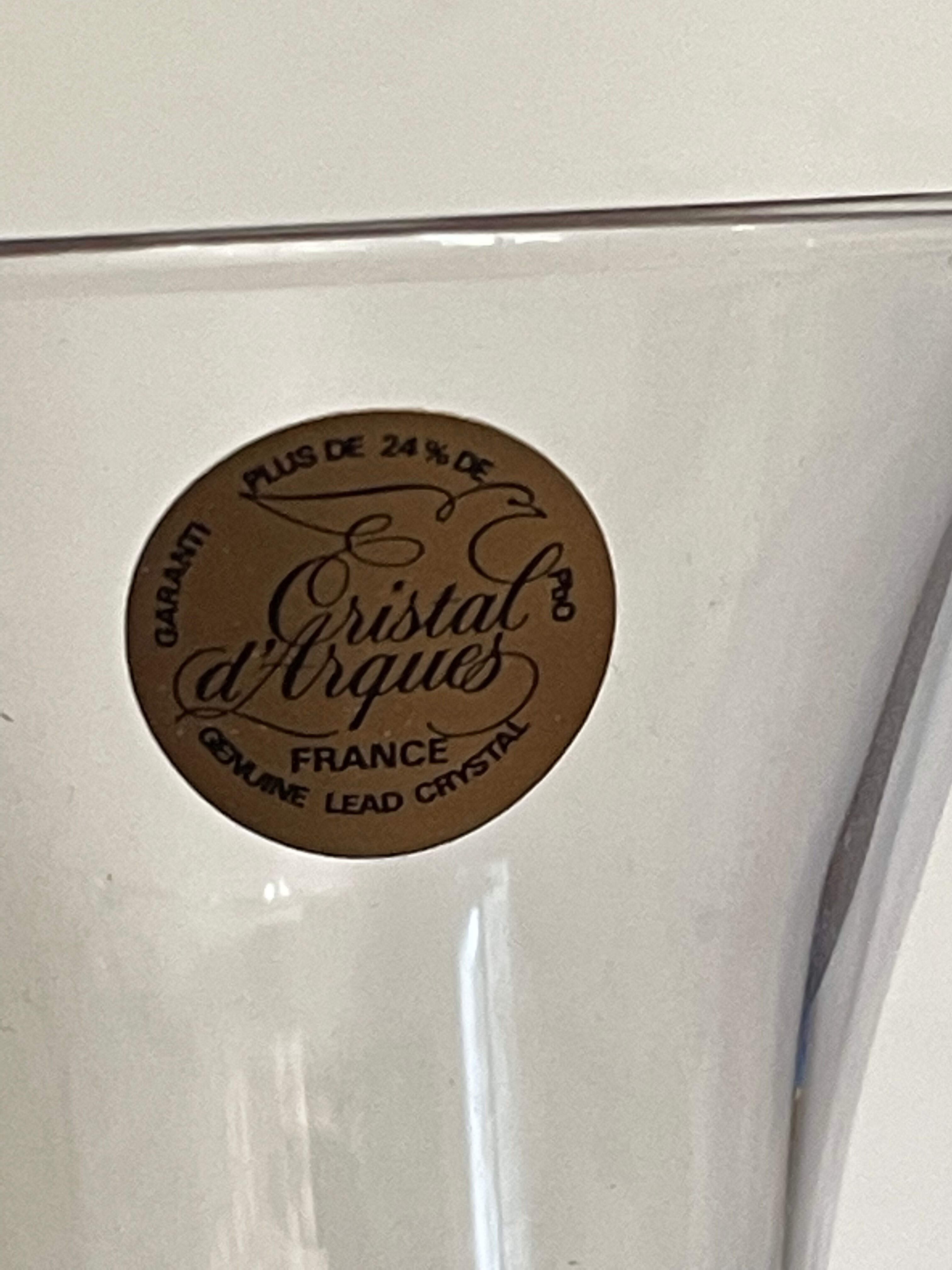 Shisheido vase Cristal d'Arques circa 1990