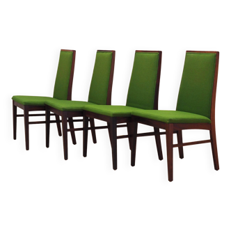 Set of four rosewood chairs, Danish design, 1970s, manufacturer: Dyrlund