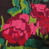 Handmade vintage  wool rug from Ardeal Romania 80 x 200 cm made in 1960