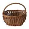 Oval wicker basket-one handle