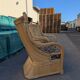 Pair of rattan armchairs