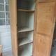 Vintage Parisian 1-door wardrobe, it has been completely cleaned, sanded, treated and waxed.