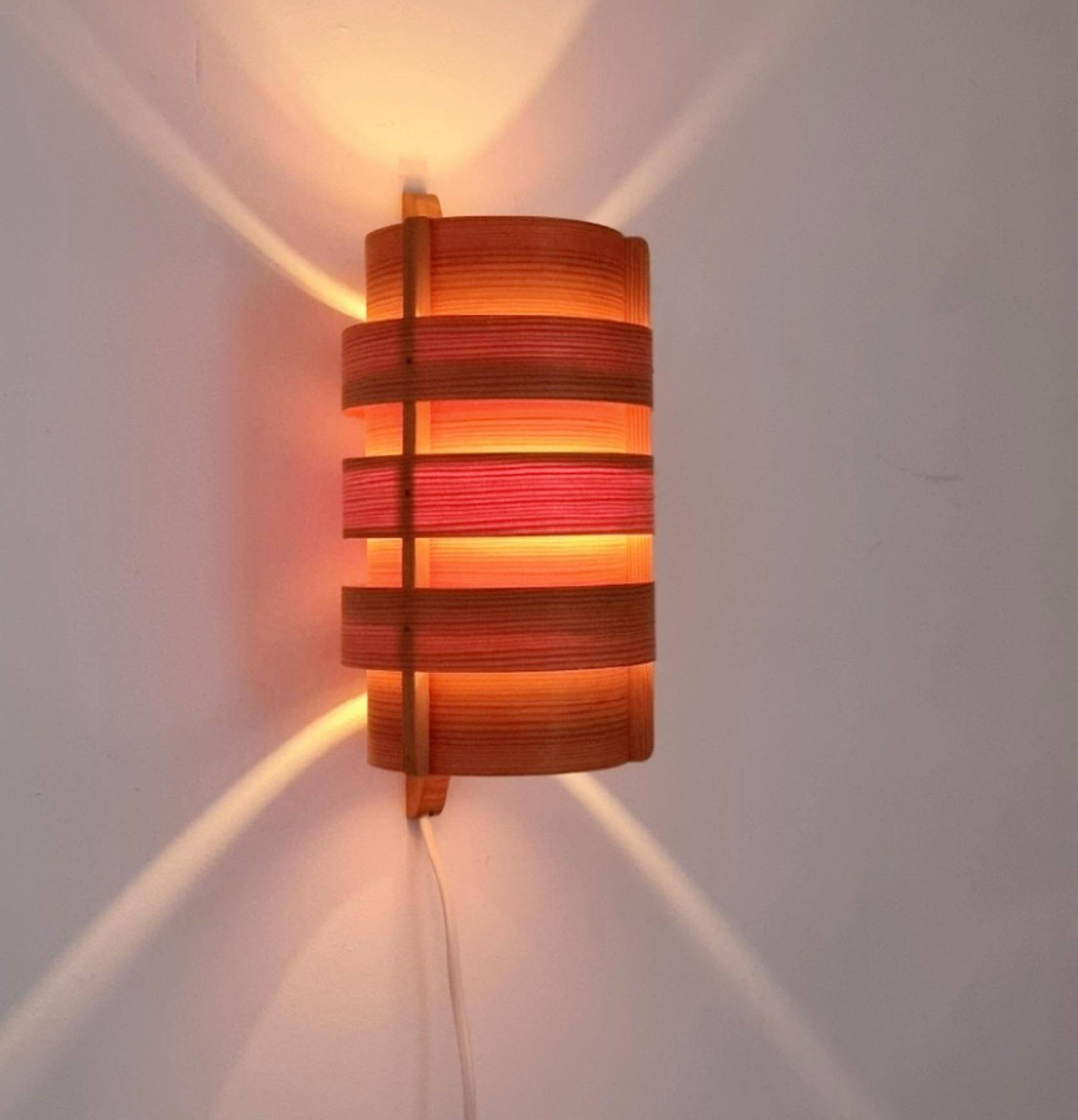 Applique murale en pin de Hans Agne Jakobsson, Markaryd, Suède, Scandinavian Modern