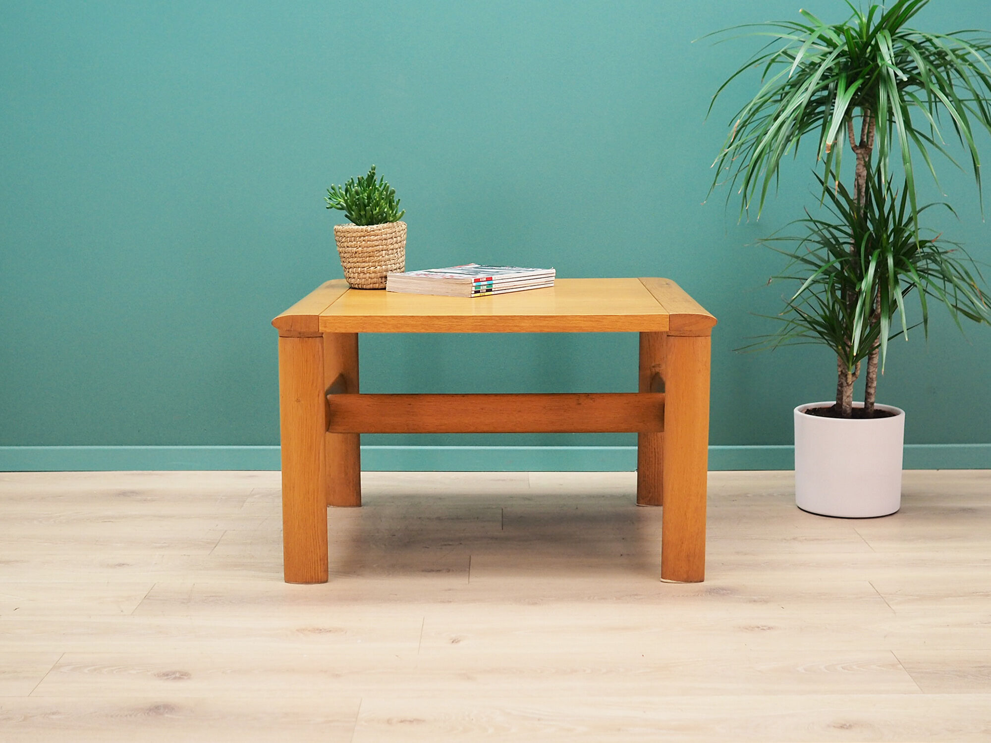 Table basse en chêne, design danois, années 60