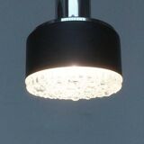 Suspended glass and chrome chandelier model P105 from the 1960s in German Space Age style by Staff, set of 2.