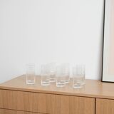 Set of Niva glasses, Finnish design, 1970s, designer: Tapio Wirkkala, manuf