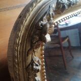 Large golden mirror. 19th
