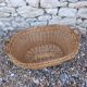 Handmade wicker laundry basket