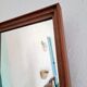 Ancien miroir entourage bois rustique