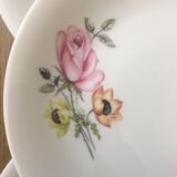 Assiettes à dessert vintage en porcelaine