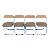 "Plia" caned chairs by Giancarlo Piretti