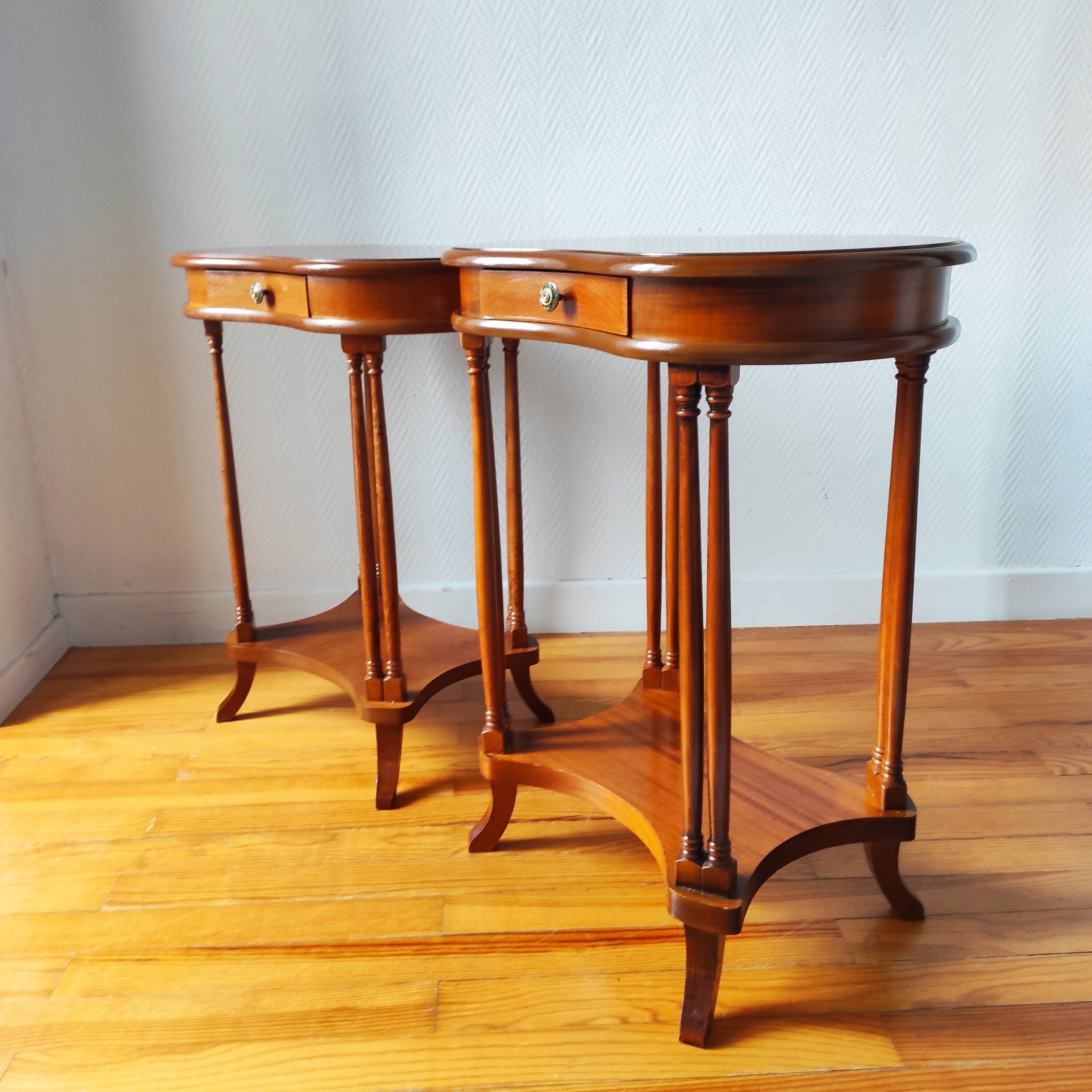 Pair of classic bedside tables.