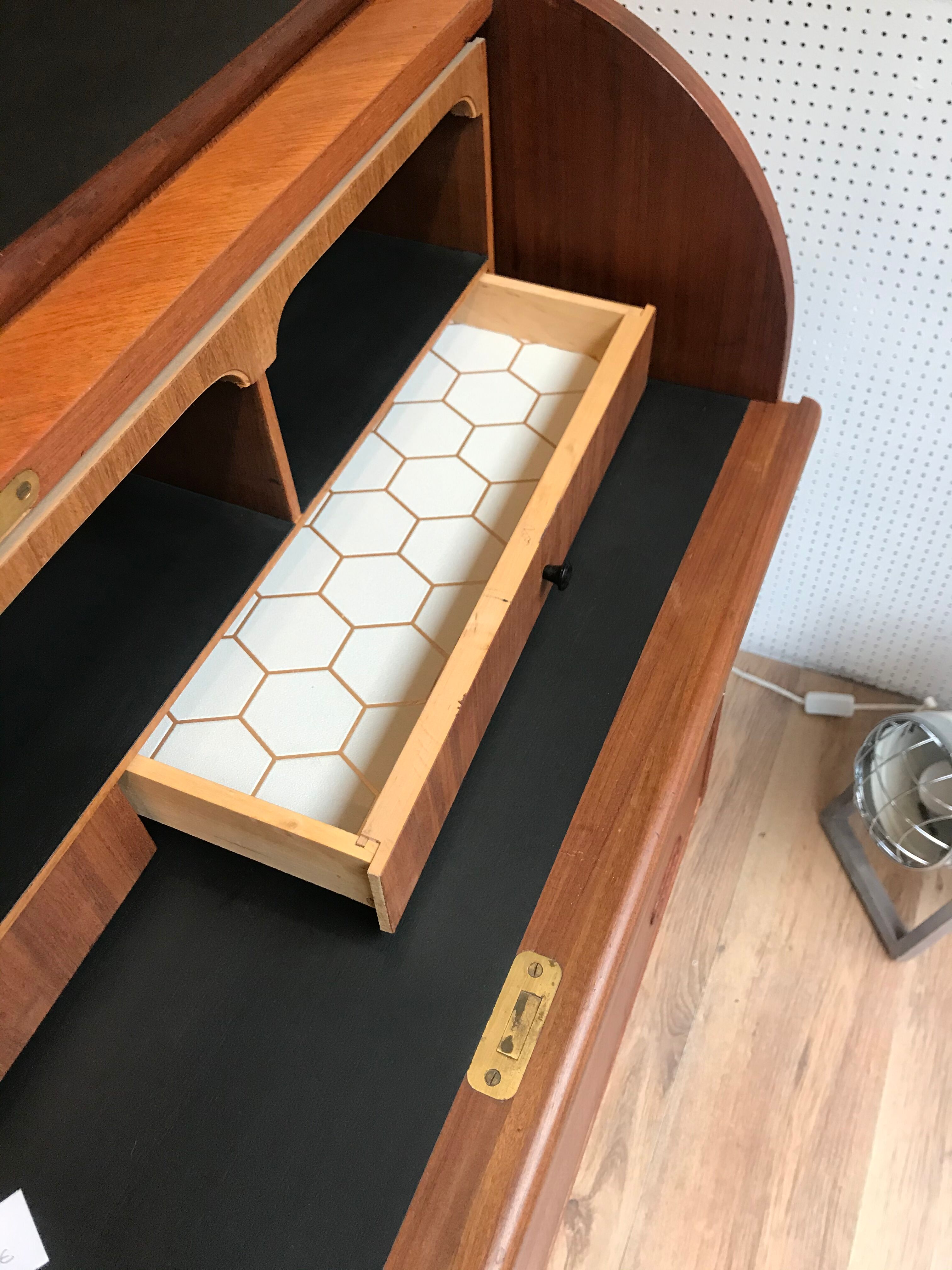 Scandinavian cylinder secretary egon ostergaard