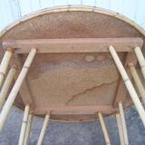 Round wicker table