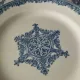 6 dessert plates ironstone J. Vieillard Bordeaux "Garland"