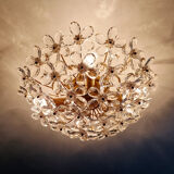 Italian ceiling light in Murano glass, 1970.