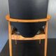 A Scandinavian teak skai chair from the 1960s for a vintage desk table.