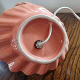Pastel pink shell lamp