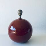 Terracotta ceramic ball lamp