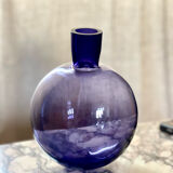 Purple vase inclined