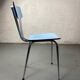 Blue Formica chair