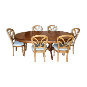 lot d'une table et 6 - chaises