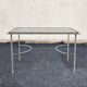 Glass and metal coffee table, Neoclassical/Art Deco